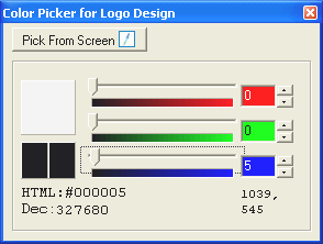 Color Picker for Logo Design screen shot