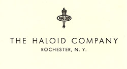 1937 The Haloid Company Logo