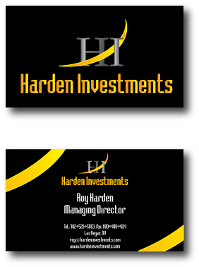 Harden Investments Business Cards