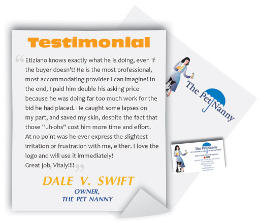 Logo Design Testimonial Dale V Swift