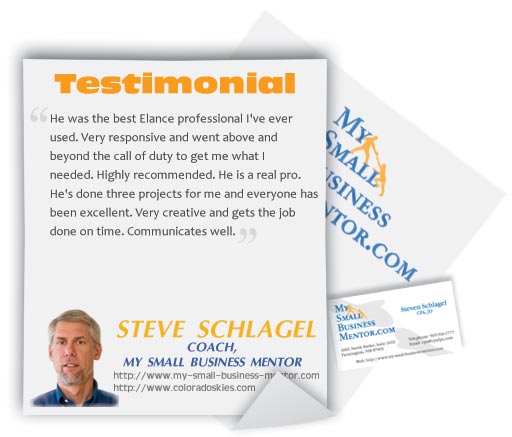 Steve Schlagel Logo Design Testimonial