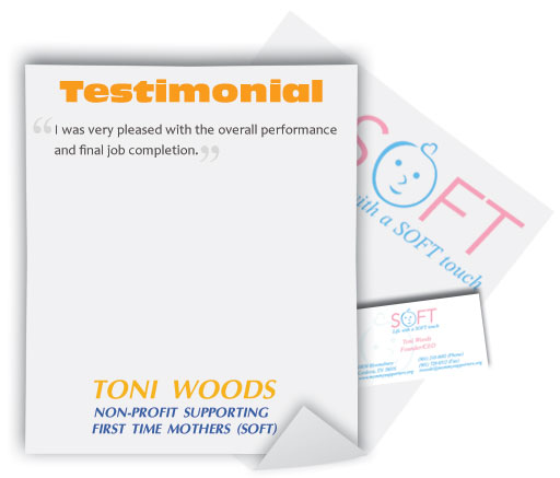 Logo Design Testimonial Toni Woods